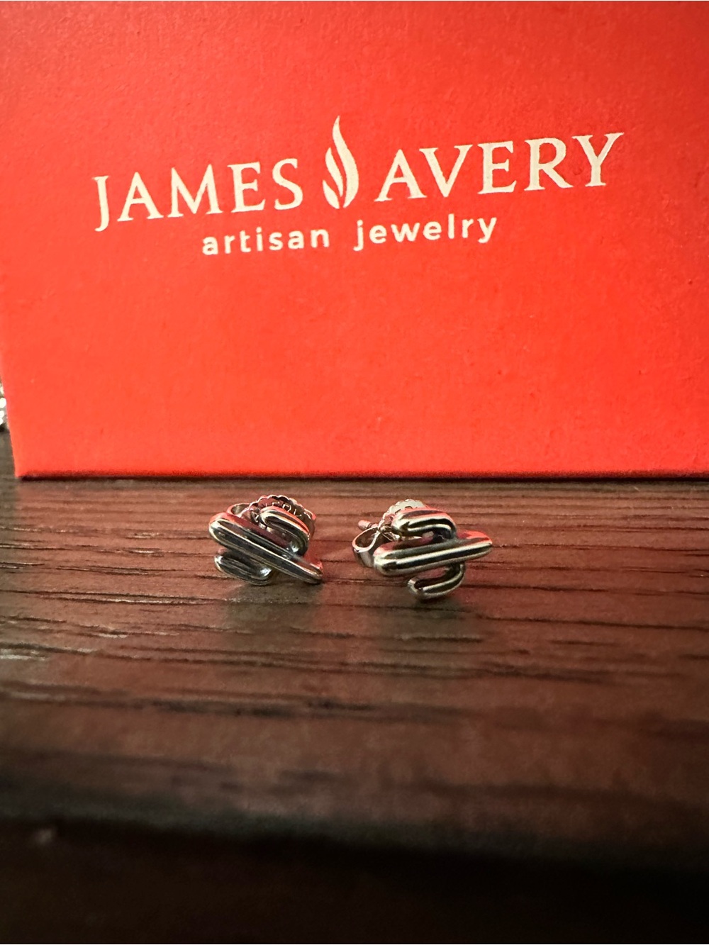 James Avery RETIRED Sterling Silver Cactus Earrings